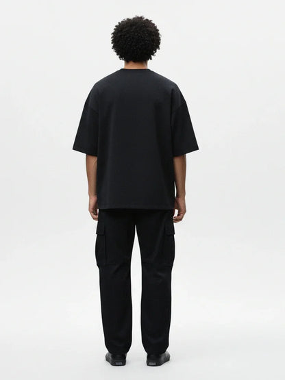 Oversized Unisex Zoro Anime Black T-Shirt