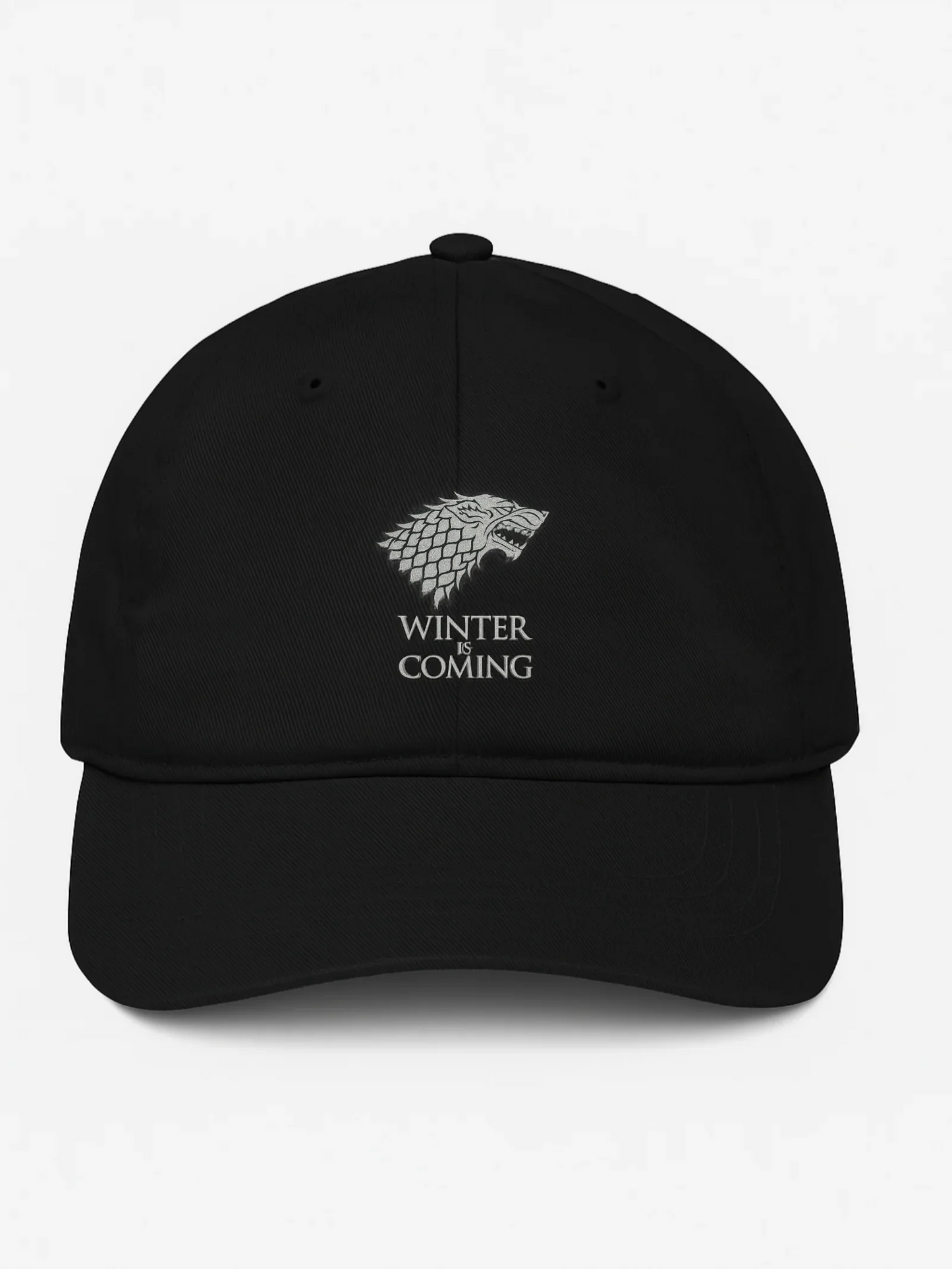 Game of Thrones “Winter Is Coming” Cap – DTF Silver Print